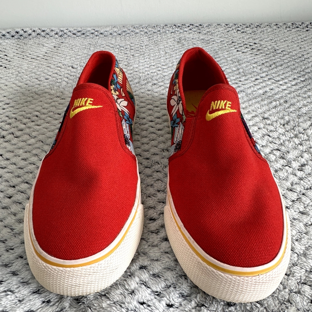 Nike Red and Yellow Sneakers Vibrant Casual Style